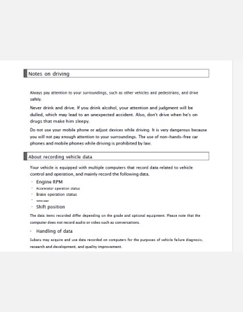 subaru trezia 2012 owners manual in english